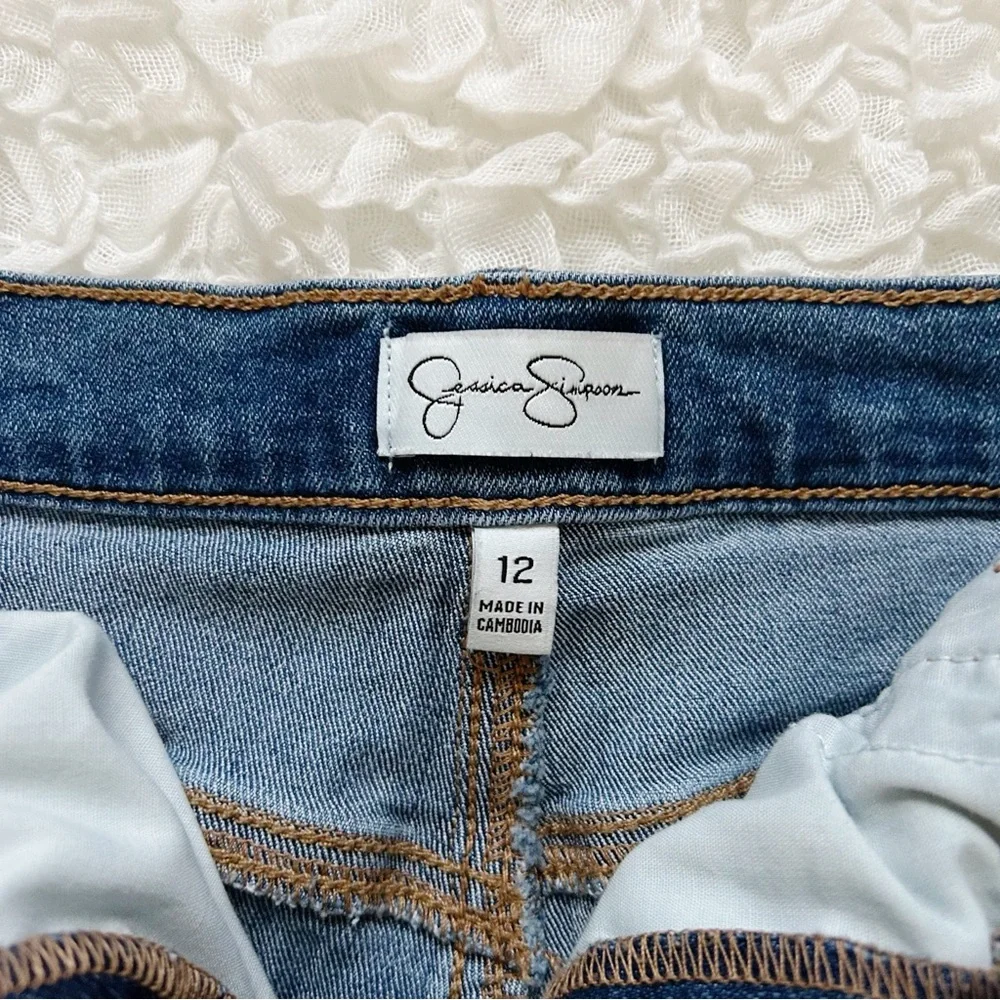 Jessica Simpson Denim Cut Off Shorts, Size 12 Classic Beach
